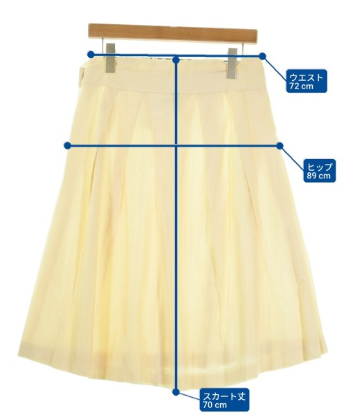 tricot COMME des GARCONS（トリココムデギャルソン）ひざ丈スカート 白 サイズ:M レディース/2200724768257
