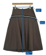 tricot COMME des GARCONS（トリココムデギャルソン）ロング・マキシ丈スカート 茶 サイズ:S レディース/2200724768271