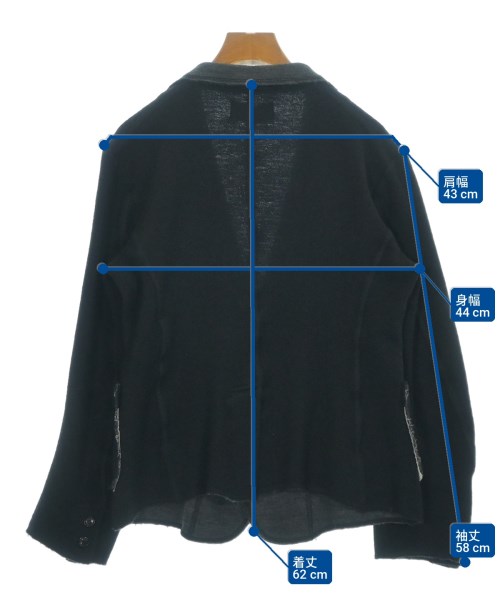 tricot COMME des GARCONS（トリココムデギャルソン）カジュアルジャケット 黒 サイズ:S レディース/2200733715020