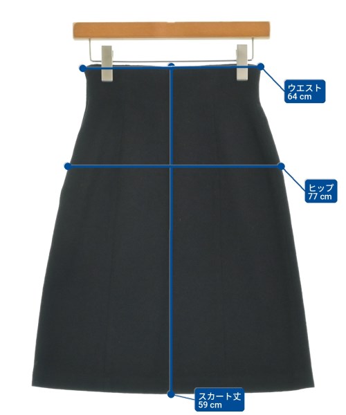 tricot COMME des GARCONS（トリココムデギャルソン）ひざ丈スカート 黒 サイズ:S レディース/2200720287196