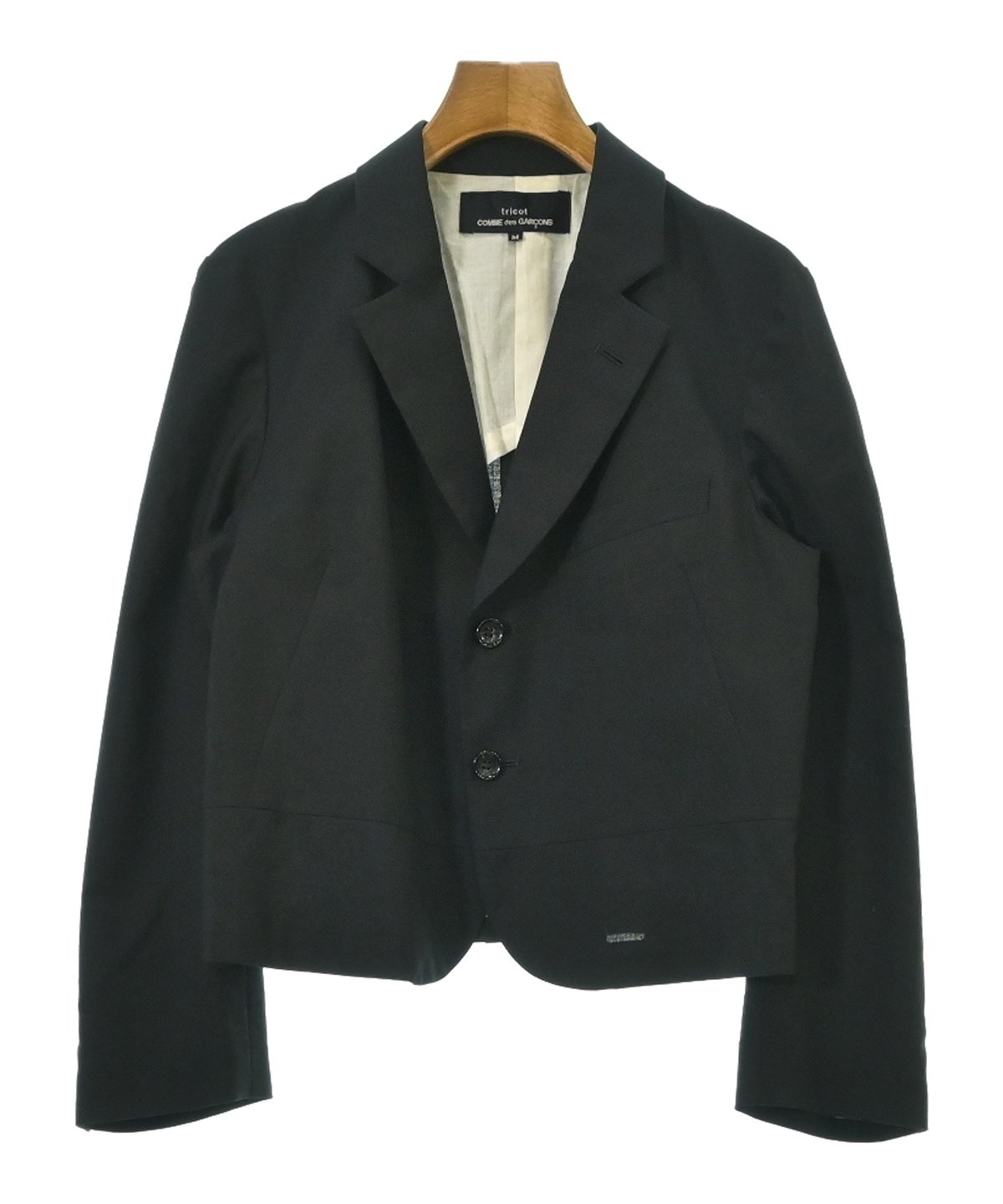 tricot COMME des GARÇONS クロップドジャケット ブラック tricot COMME des GARCONS（トリココムデギャルソン）ジャケット 黒