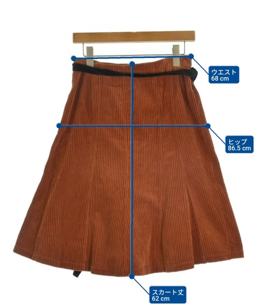 tricot COMME des GARCONS（トリココムデギャルソン）ひざ丈スカート オレンジ サイズ:S レディース/2200723595304