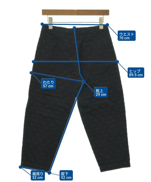 tricot COMME des GARCONS（トリココムデギャルソン）クロップドパンツ 黒 サイズ:S レディース/2200726175015