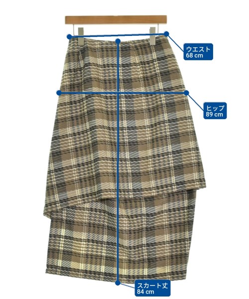 tricot COMME des GARCONS（トリココムデギャルソン）ロング・マキシ丈スカート 茶 サイズ:M レディース/2200720851113