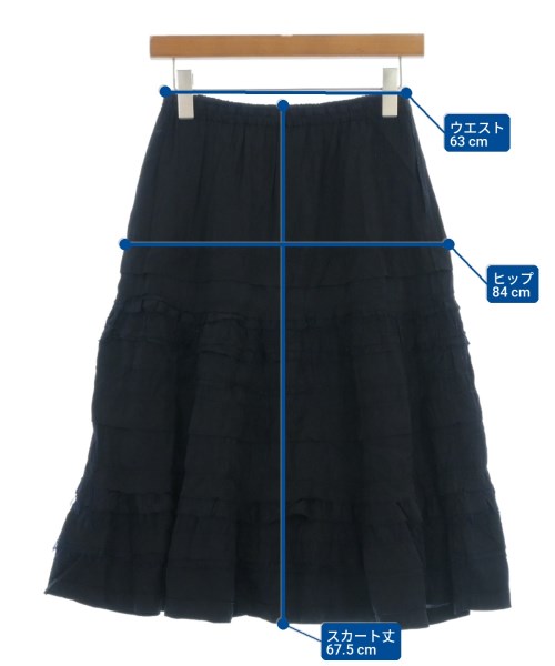 tricot COMME des GARCONS（トリココムデギャルソン）ひざ丈スカート 紺 サイズ:F レディース/2200720851250