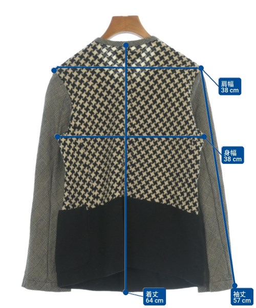 tricot COMME des GARCONS（トリココムデギャルソン）ノーカラージャケット 黒 サイズ:-(M位) レディース/2200727166012