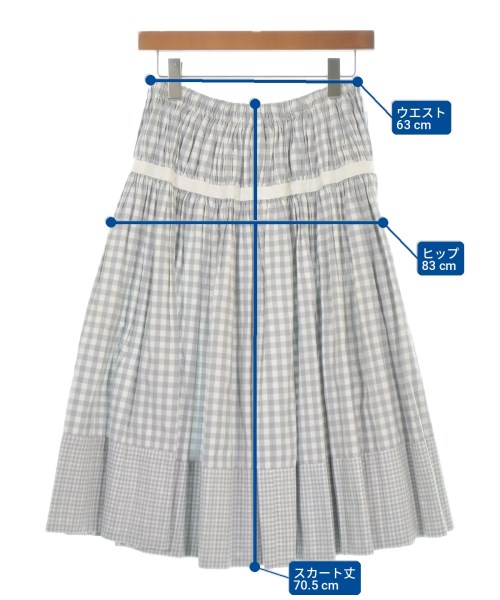 tricot COMME des GARCONS（トリココムデギャルソン）ひざ丈スカート グレー サイズ:-(S位) レディース/2200728491106