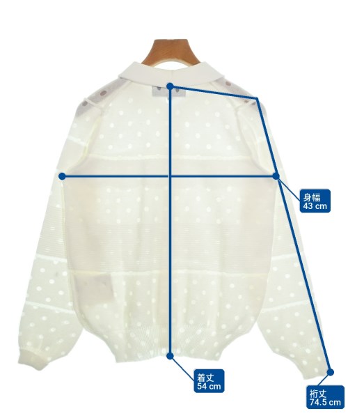 tricot COMME des GARCONS（トリココムデギャルソン）カーディガン 白 サイズ:S レディース/2200729073042