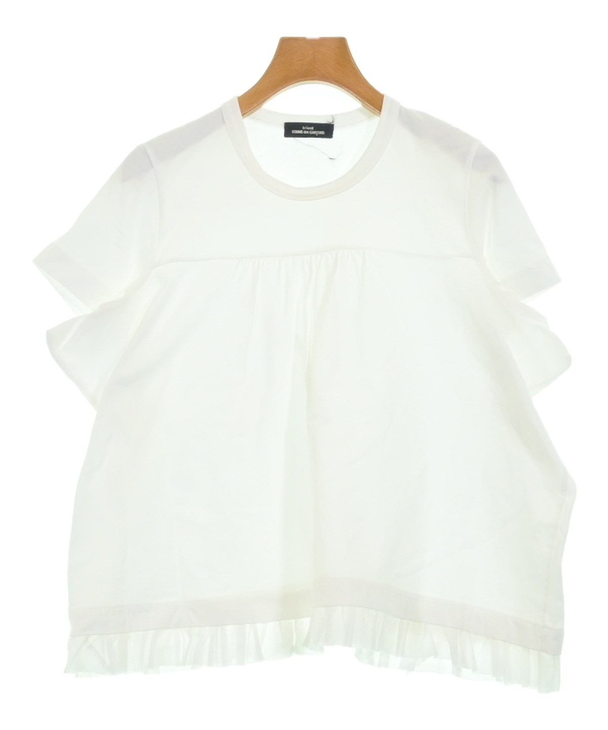 トリココムデギャルソン 20SS maude smith 五分袖 Tシャツ S白 tricot COMME des GARCONS（トリココムデギャルソン）Tシャツ