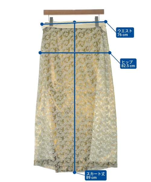 tricot COMME des GARCONS（トリココムデギャルソン）ロング・マキシ丈スカート ゴールド サイズ:-(M位) レディース/2200684598017