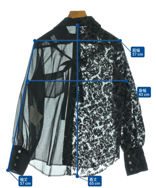 tricot COMME des GARCONS（トリココムデギャルソン）ブラウス 黒 サイズ:S レディース/2200685569115