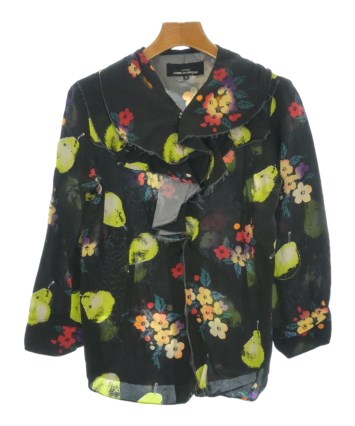 トリココムデギャルソン ブラウス 長袖 紫 紺 メイドインジャパン 綿100% tricot COMME des GARCONS（トリココムデギャルソン）ブラウス 黒