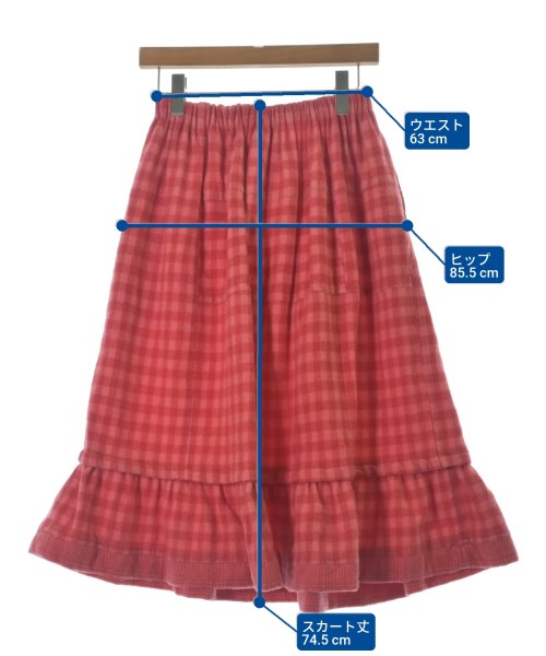 tricot COMME des GARCONS（トリココムデギャルソン）ロング・マキシ丈スカート 赤 サイズ:-(M位) レディース/2200672743139