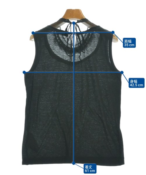 tricot COMME des GARCONS（トリココムデギャルソン）ノースリーブ 黒 サイズ:F レディース/2200689356063