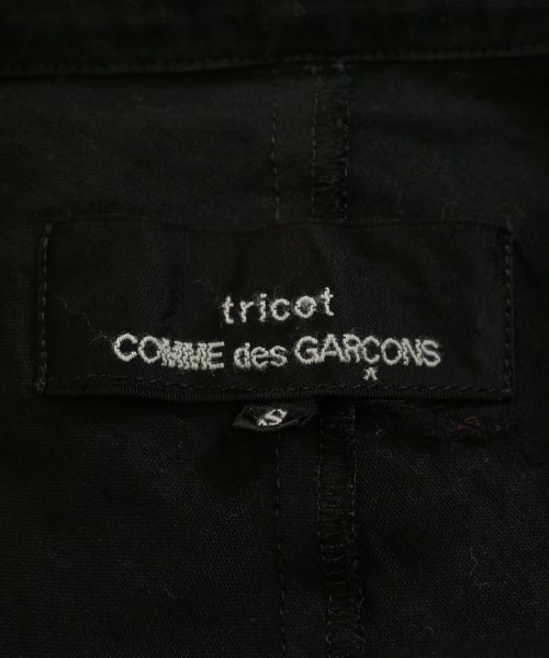 tricot COMME des GARCONS（トリココムデギャルソン）シャツワンピース 黒 サイズ:S レディース/2200689468025