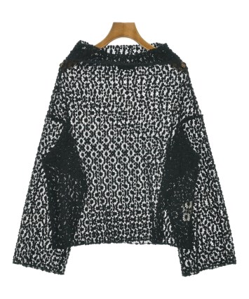 A18704 トリココムデギャルソン 03AW 縮絨アシメニットベスト 黒 tricot COMME des GARCONS（トリココムデギャルソン）ニット・セーター