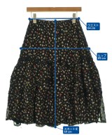 tricot COMME des GARCONS（トリココムデギャルソン）ひざ丈スカート 黒 サイズ:-(S位) レディース/2200690330069