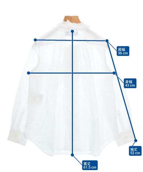tricot COMME des GARCONS（トリココムデギャルソン）カジュアルシャツ 白 サイズ:S レディース/2200690732061