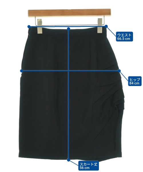 tricot COMME des GARCONS（トリココムデギャルソン）ひざ丈スカート 黒 サイズ:M レディース/2200693298045