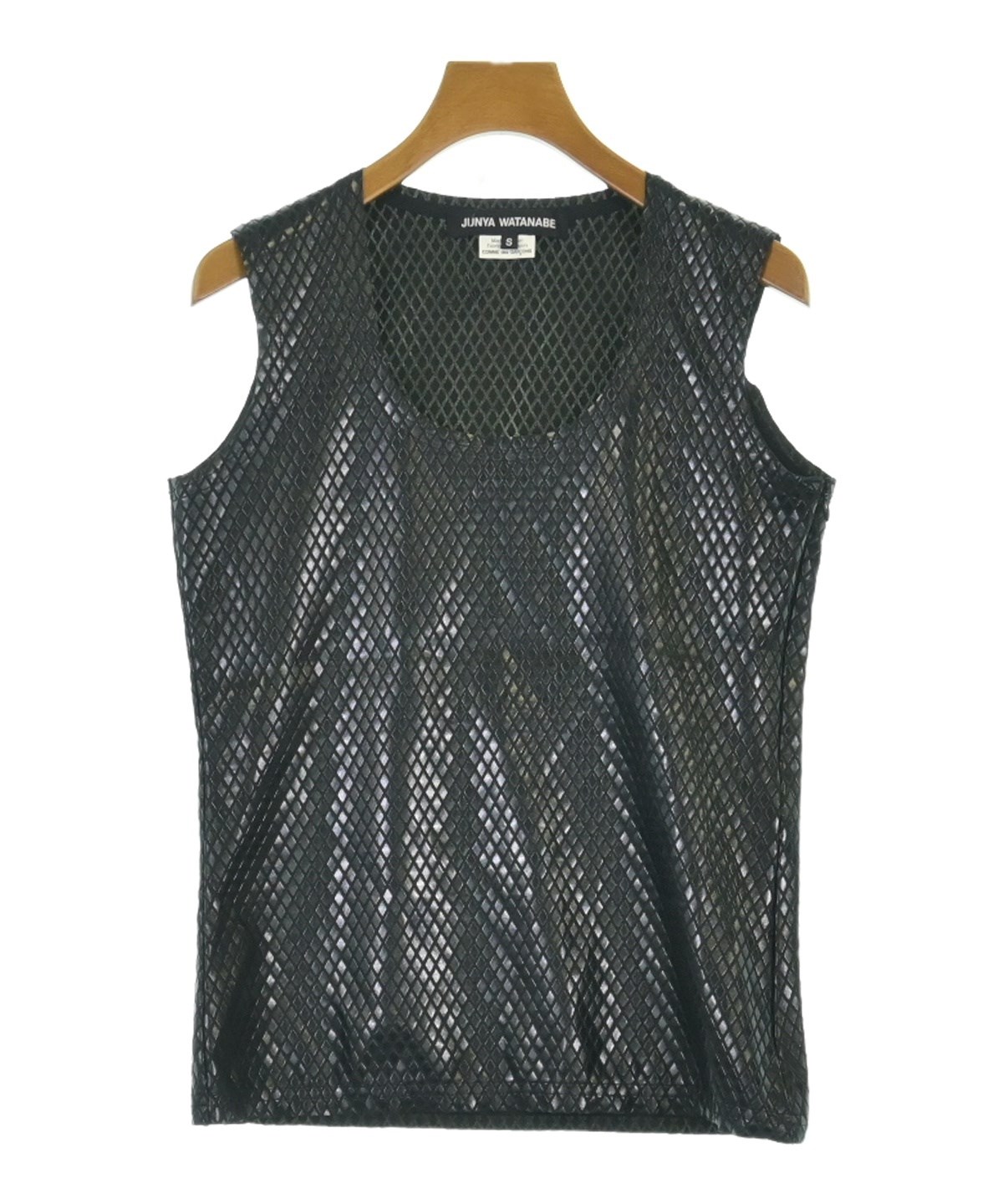 S/S 02' JUNYA WATANABE ジュンヤワタナベ タンクトップ F JUNYA WATANABE（ジュンヤワタナベ）タンクトップ 黒 サイズ:S