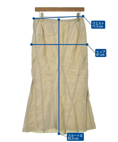 JUNYA WATANABE（ジュンヤワタナベ）ロング・マキシ丈スカート ベージュ サイズ:M レディース/2200636609013