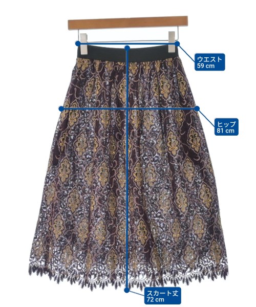 JUNYA WATANABE（ジュンヤワタナベ）ひざ丈スカート 赤 サイズ:XS レディース/2200620194235