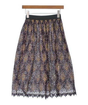 JUNYA WATANABE（ジュンヤワタナベ）ひざ丈スカート 赤 サイズ:XS