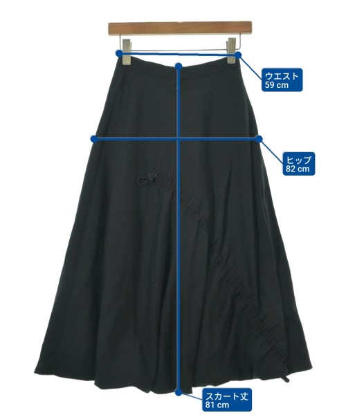 JUNYA WATANABE（ジュンヤワタナベ）ロング・マキシ丈スカート 黒 サイズ:S レディース/2200626004149