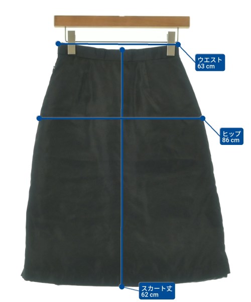 JUNYA WATANABE（ジュンヤワタナベ）ひざ丈スカート 黒 サイズ:S レディース/2200642593030