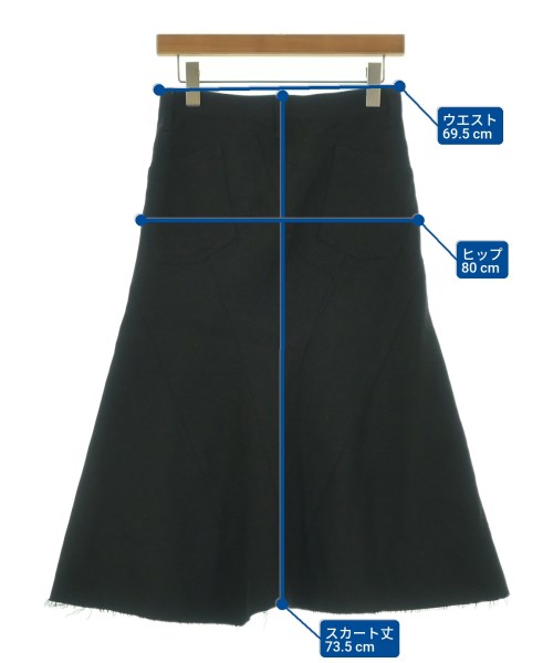 JUNYA WATANABE（ジュンヤワタナベ）ロング・マキシ丈スカート 黒 サイズ:XS レディース/2200643364042