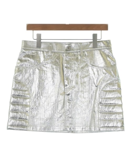 JUNYA WATANABE(ジュンヤワタナベ)ひざ丈スカート シルバー サイズ:M/2200600069027