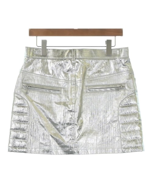 JUNYA WATANABE（ジュンヤワタナベ）ひざ丈スカート シルバー サイズ:M レディース/2200600069027