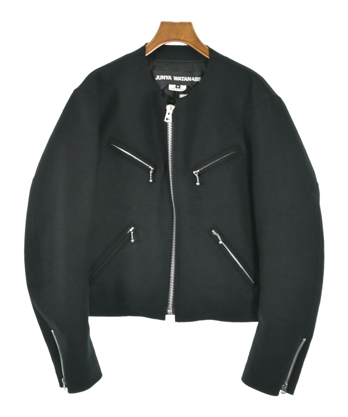JUNYA WATANABE（ジュンヤワタナベ）ライダース 黒 サイズ:S