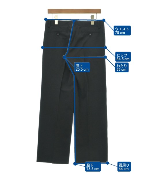 JUNYA WATANABE（ジュンヤワタナベ）スラックス 黒 サイズ:S レディース/2200611205018