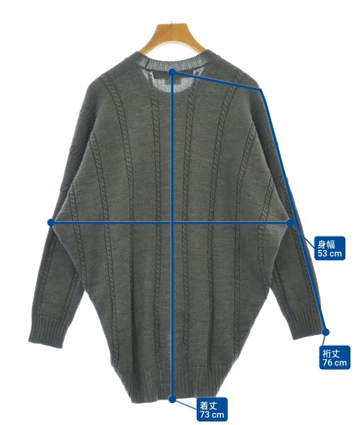 JUNYA WATANABE（ジュンヤワタナベ）ニット・セーター グレー サイズ:S レディース/2200619651077