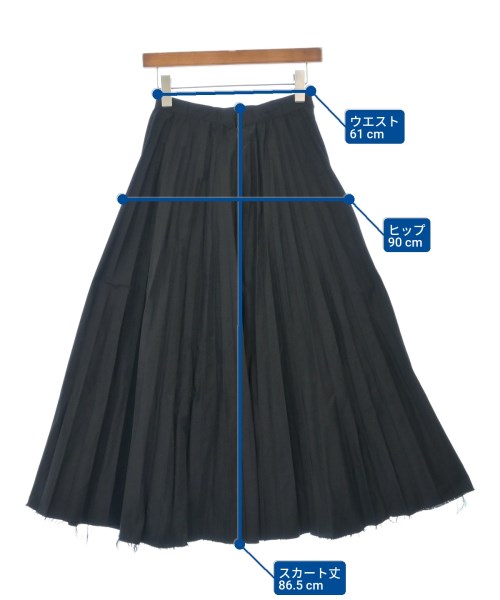 JUNYA WATANABE（ジュンヤワタナベ）ロング・マキシ丈スカート 黒 サイズ:S レディース/2200621074024