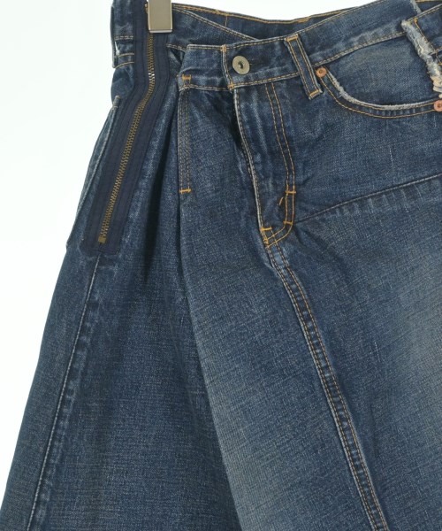 JUNYA WATANABE（ジュンヤワタナベ）ひざ丈スカート 紺 サイズ:S レディース/2200622887050