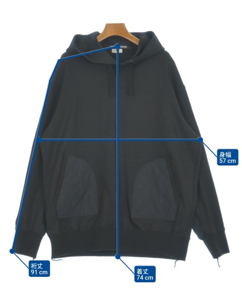 JUNYA WATANABE（ジュンヤワタナベ）パーカー 黒 サイズ:M レディース/2200623440018