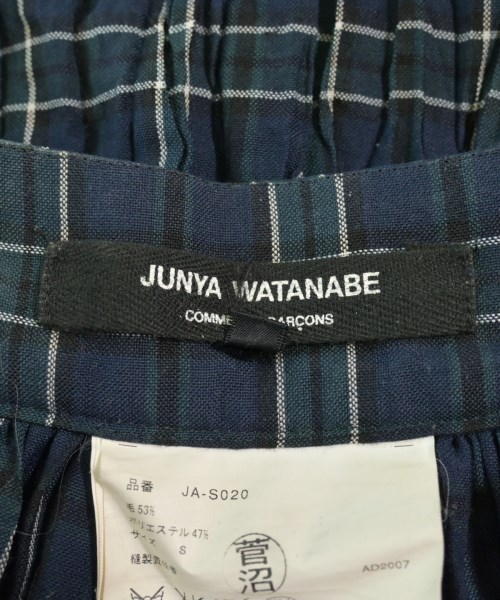 JUNYA WATANABE（ジュンヤワタナベ）ミニスカート 紺 サイズ:S