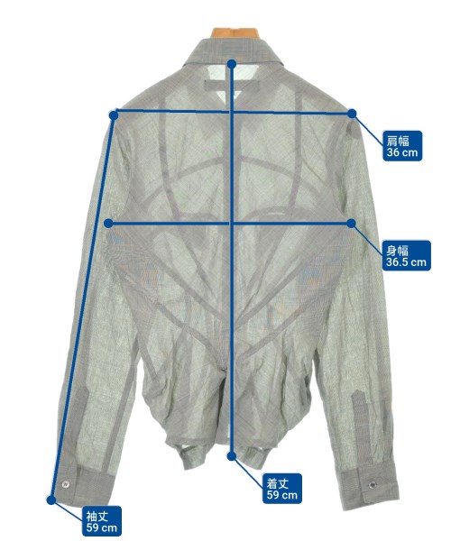 JUNYA WATANABE（ジュンヤワタナベ）カジュアルシャツ グレー サイズ:M レディース/2200613159531