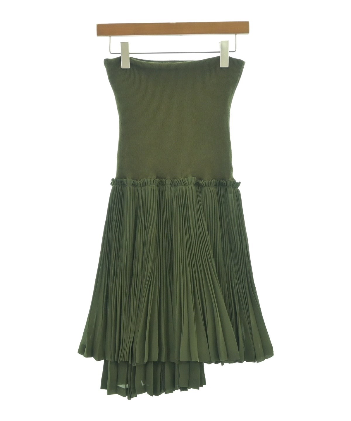 ジュンヤワタナベ　COMME des GARCONS　ロングスカート　グリーン JUNYA WATANABE（ジュンヤワタナベ）ロング・マキシ丈スカート カーキ