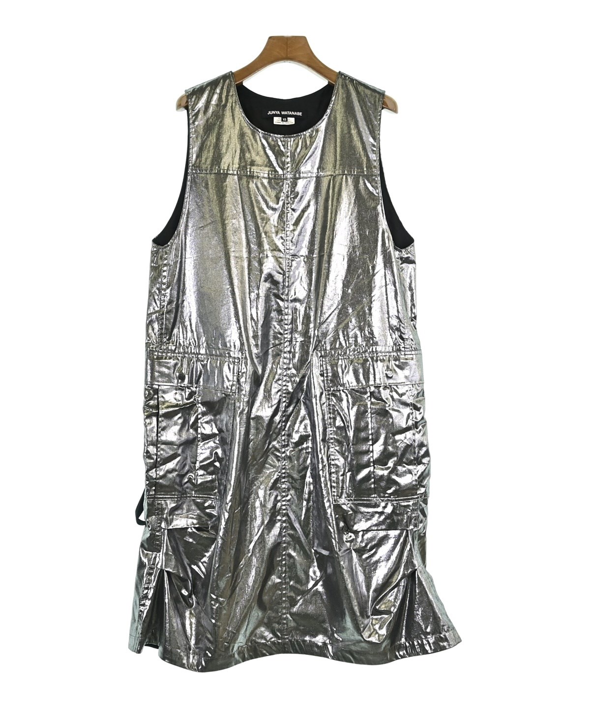 JUNYA WATANABE（ジュンヤワタナベ）ワンピース シルバー サイズ:XS