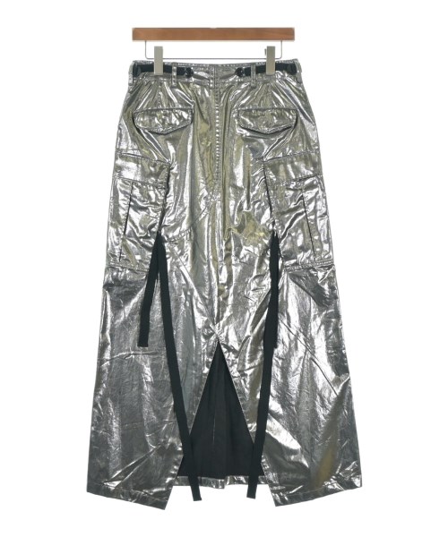JUNYA WATANABE（ジュンヤワタナベ）ロング・マキシ丈スカート シルバー サイズ:S レディース/2200605692206