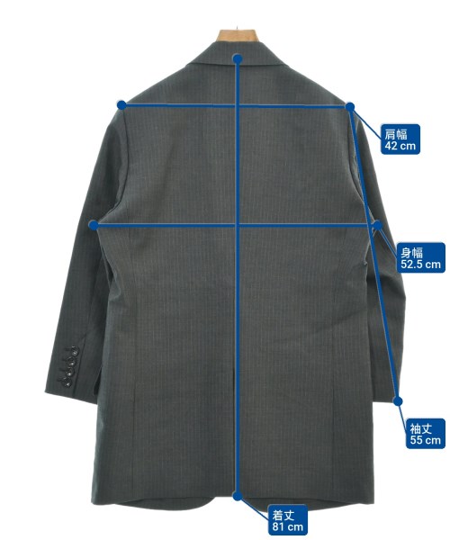 JUNYA WATANABE（ジュンヤワタナベ）テーラードジャケット グレー サイズ:XS レディース/2200618382019