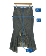 JUNYA WATANABE（ジュンヤワタナベ）ロング・マキシ丈スカート 紺 サイズ:XS レディース/2200621158038