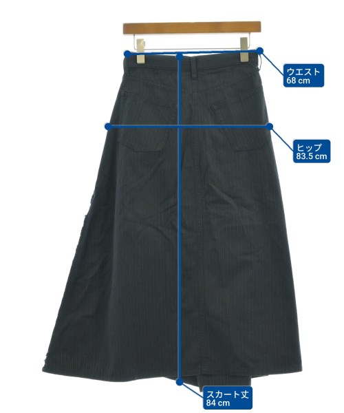 JUNYA WATANABE（ジュンヤワタナベ）ロング・マキシ丈スカート 紺 サイズ:S レディース/2200621158045