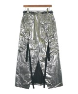 JUNYA WATANABE（ジュンヤワタナベ）ロング・マキシ丈スカート シルバー サイズ:S レディース/2200600300304