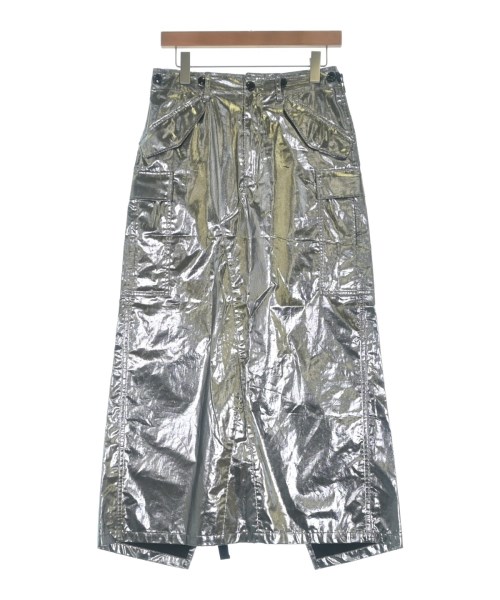 JUNYA WATANABE(ジュンヤワタナベ)ロング・マキシ丈スカート シルバー サイズ:S/2200600894117