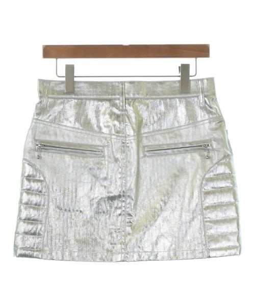 JUNYA WATANABE（ジュンヤワタナベ）ミニスカート シルバー サイズ:S レディース/2200601353088