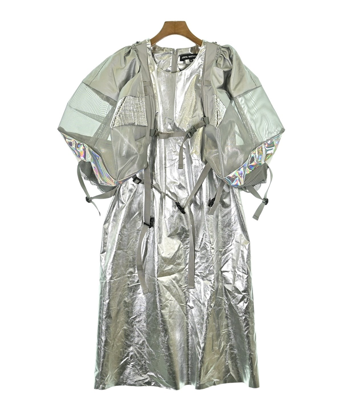 JUNYA WATANABE(ジュンヤワタナベ)ワンピース シルバー サイズ JUNYA WATANABE(ジュンヤワタナベ)ワンピース シルバー サイズ